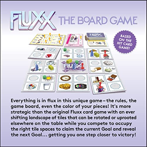 Fluxx board layout adapts as you play for fresh strategic options