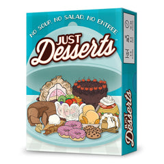 Looney Labs Just Desserts deck of colorful cards for fast, dessert-themed rounds.