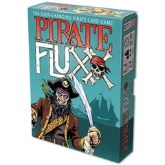 Looney Labs Pirate Fluxx box with colorful cards for family game night.