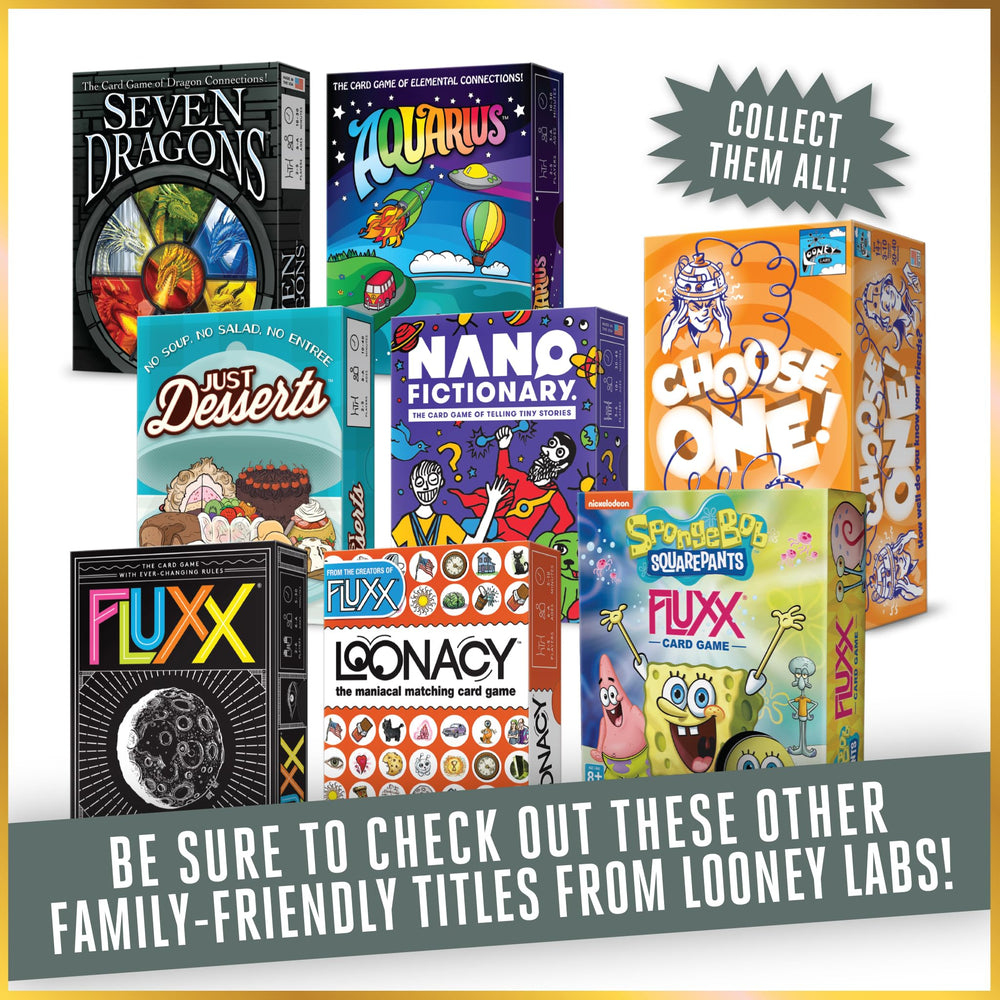 Looney Labs Seven Dragons quick playtime for busy families.