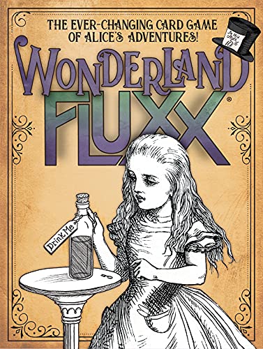 Looney Labs Wonderland Fluxx: Cheshire Cat directions, playful twists for groups.