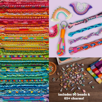 Loopdedoo Deluxe charms and beads showcasing personalized bracelet designs.