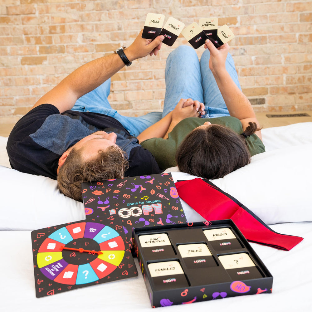 LOOPY date-night moment featuring the cards for shared laughter