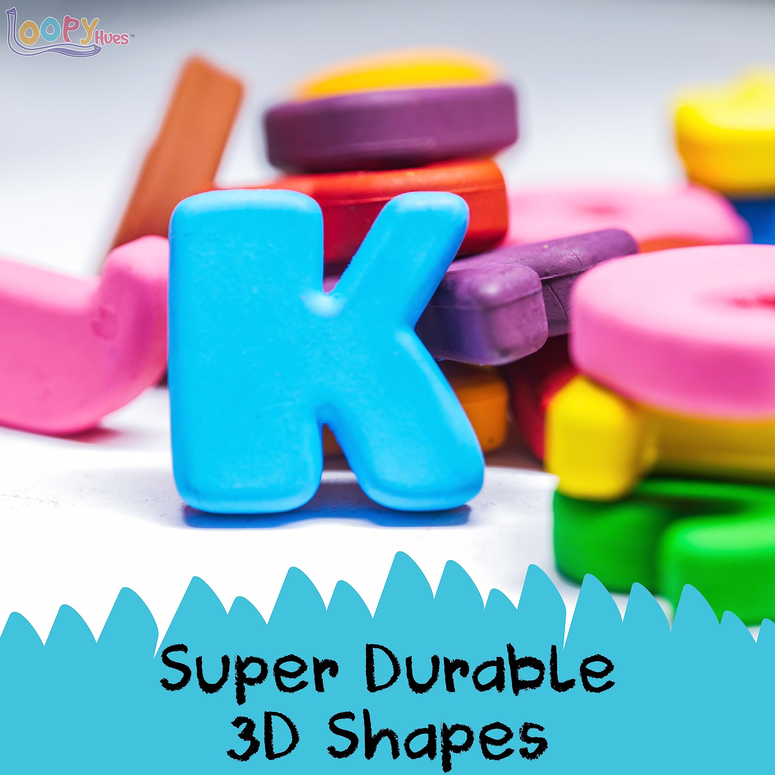 Loopy Hues 3D number crayons support counting practice in a fun way