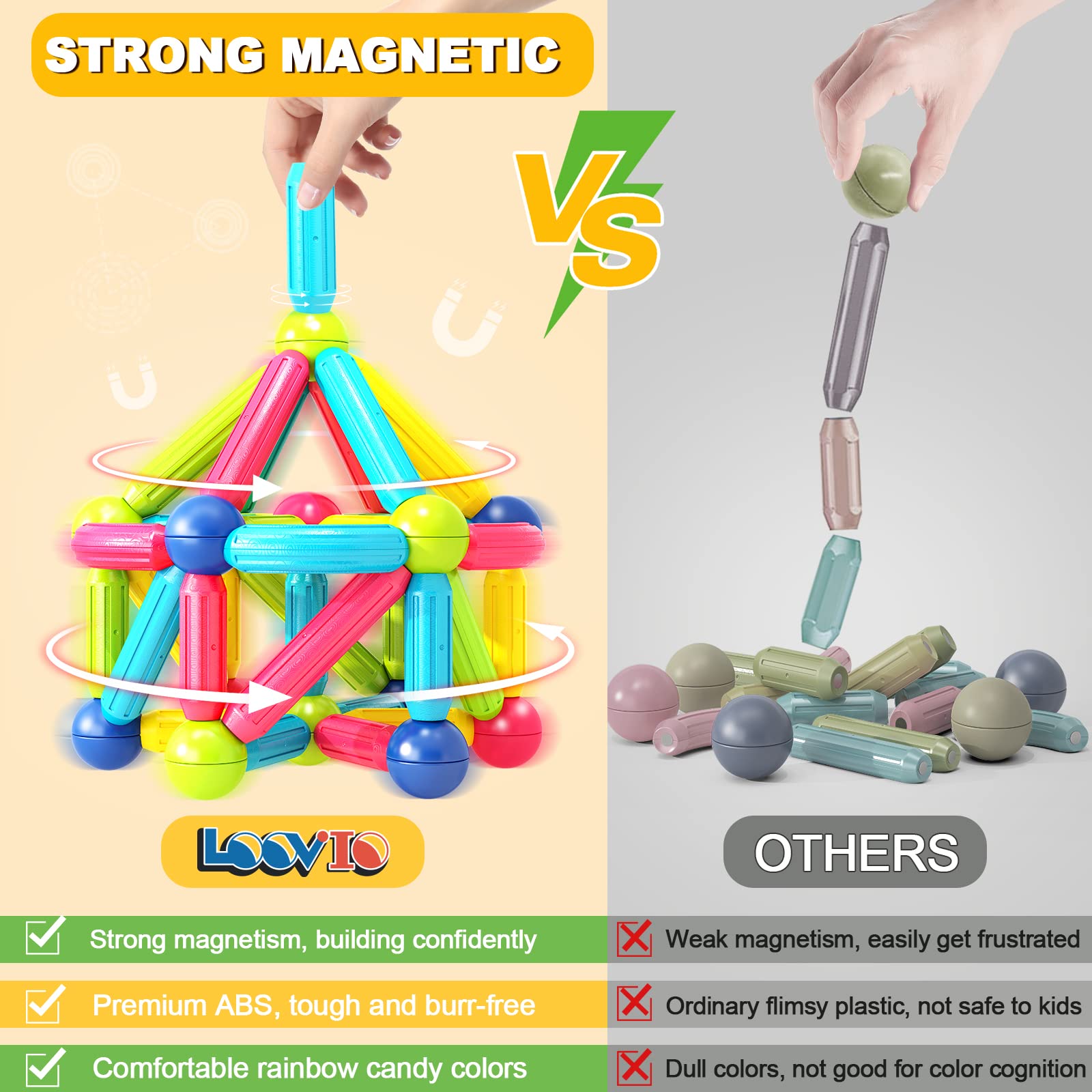 Loovio magnet toys creative booklet guides building ideas