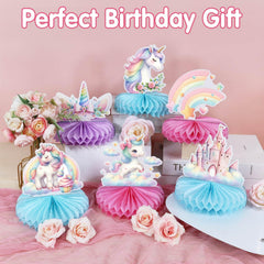 Lopeastar double-sided unicorn centerpiece looks stunning from every angle.