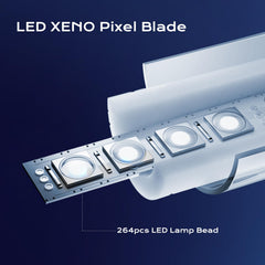 LordSaber Pixel blade 1-inch diameter fits most hilts for easy customization.