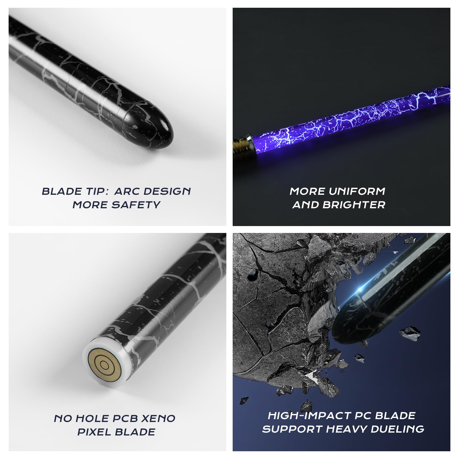 LordSaber Pixel blade with double-sided LED for realistic light effects