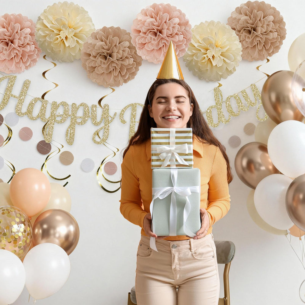 Loroba happy birthday banner ties the scene together charmingly.