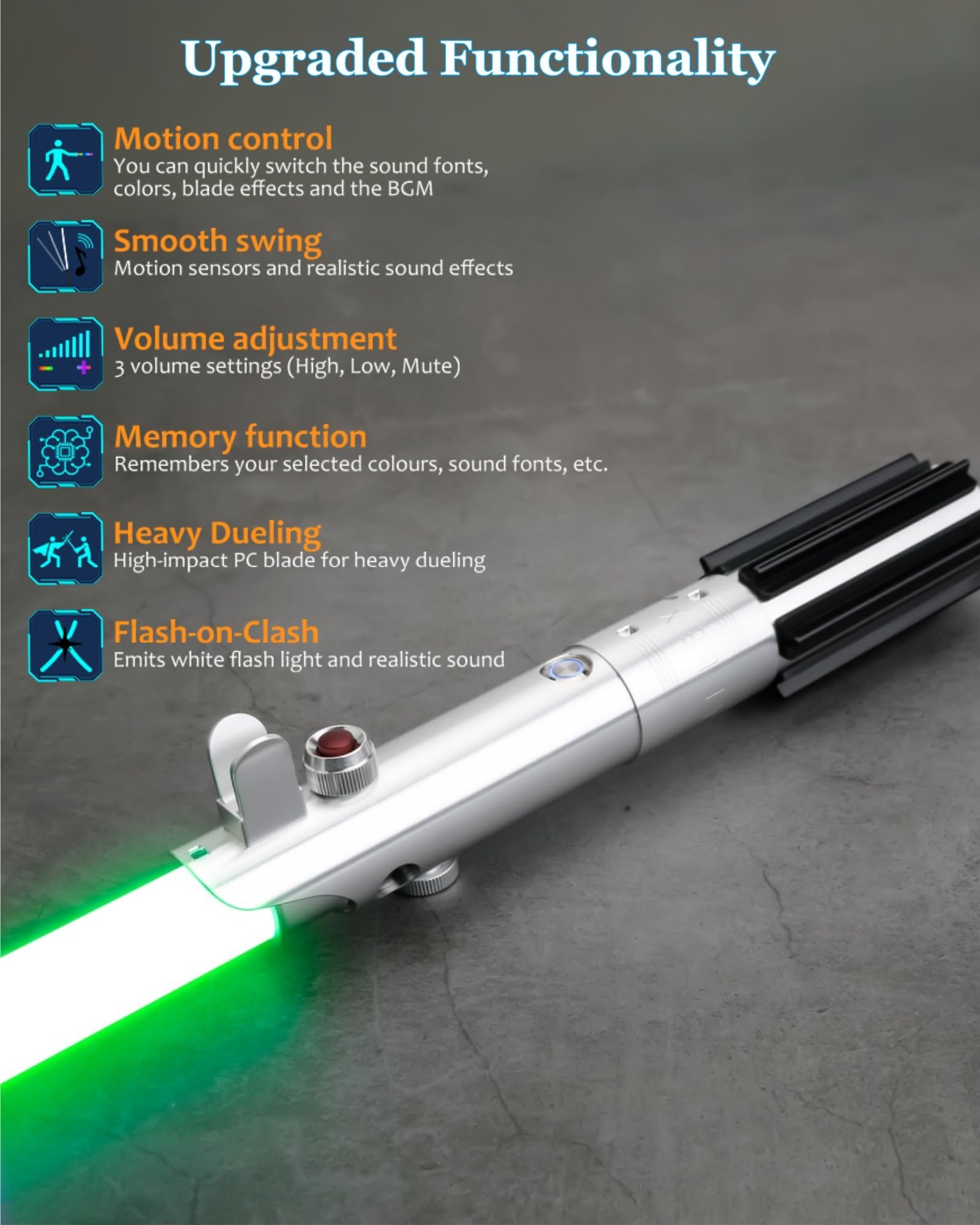 Lorsaberus durable 36-inch PC blade ensures stable performance during intense duels.