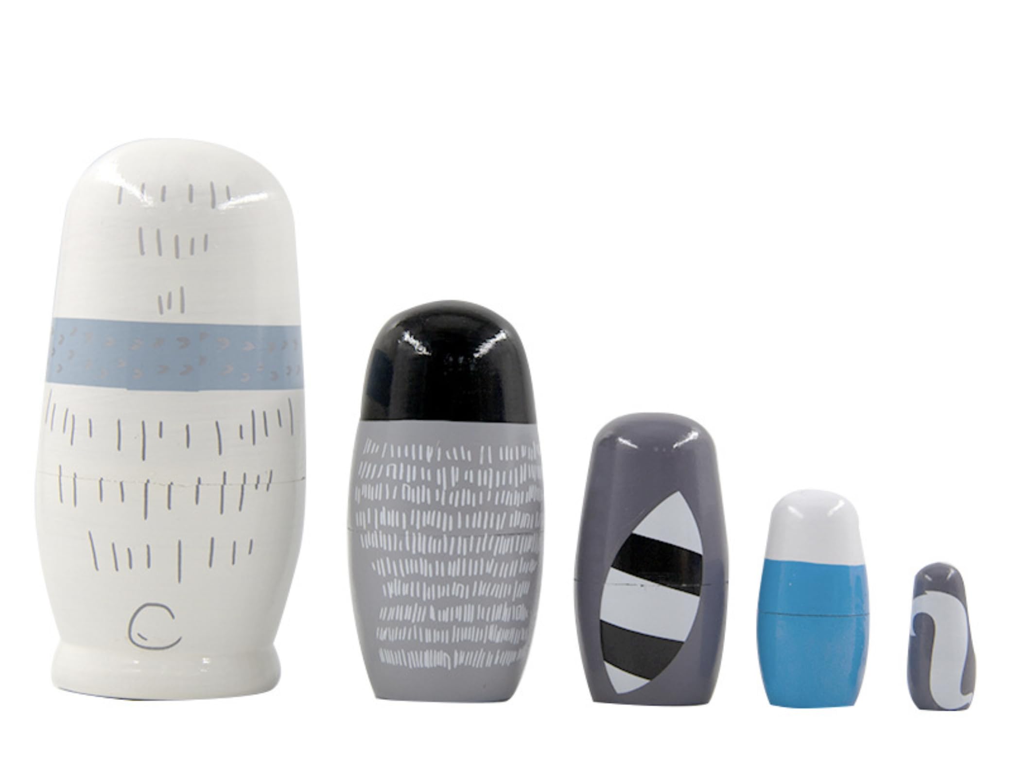Lorveelo polar bear nesting dolls make a charming gift