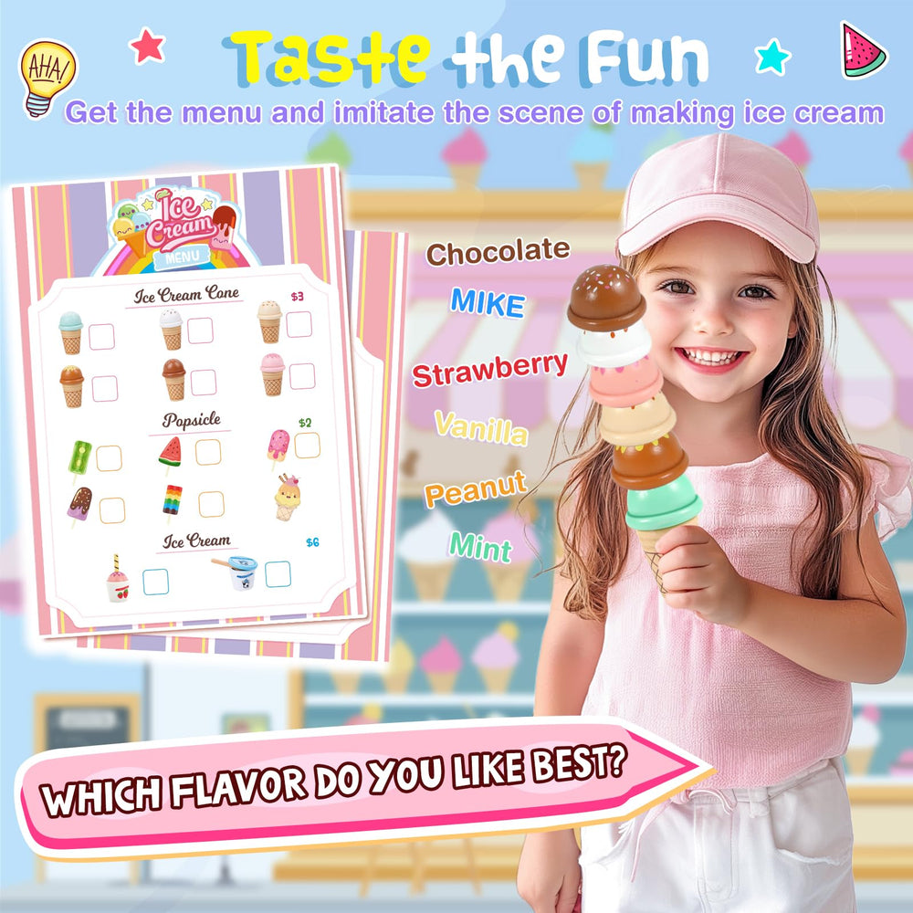 Loscola play money and menu promote basic money skills during pretend-store sessions.