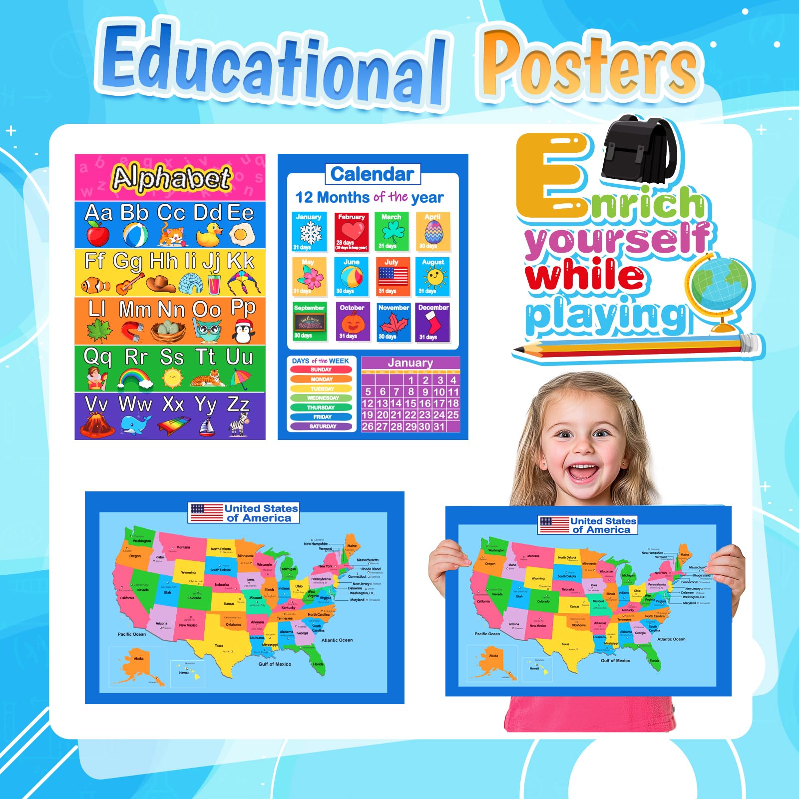 Loscola learning clock supports time-telling practice in a fun pretend classroom.