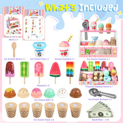 Loscola wooden popsicles in vibrant colors for imaginative stories.
