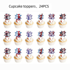 Losede cupcake toppers 24-pcs set to decorate kids' party treats.