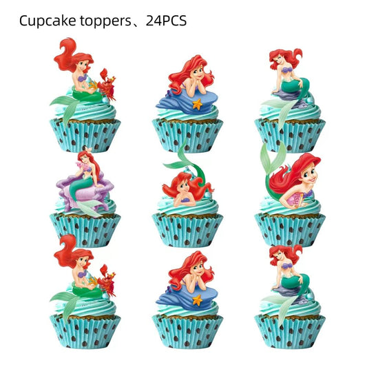 Losede cupcake toppers add whimsy and easy dessert decorating for parties.