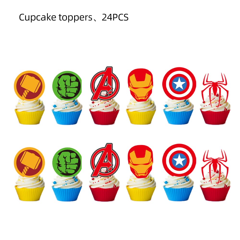 Losede cupcake toppers for children’s party decor, quick decoration for festive cakes