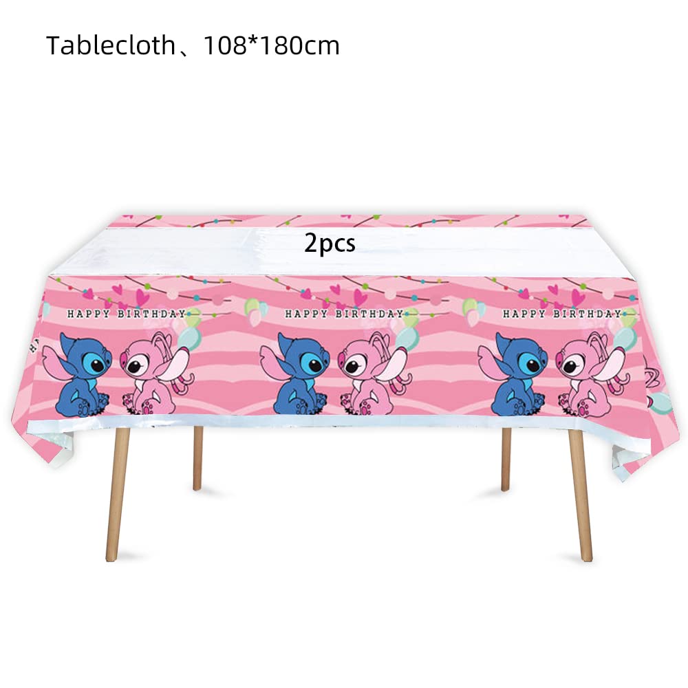 Close-up of Losede pink tablecloth showing vibrant color and durable edge for events.