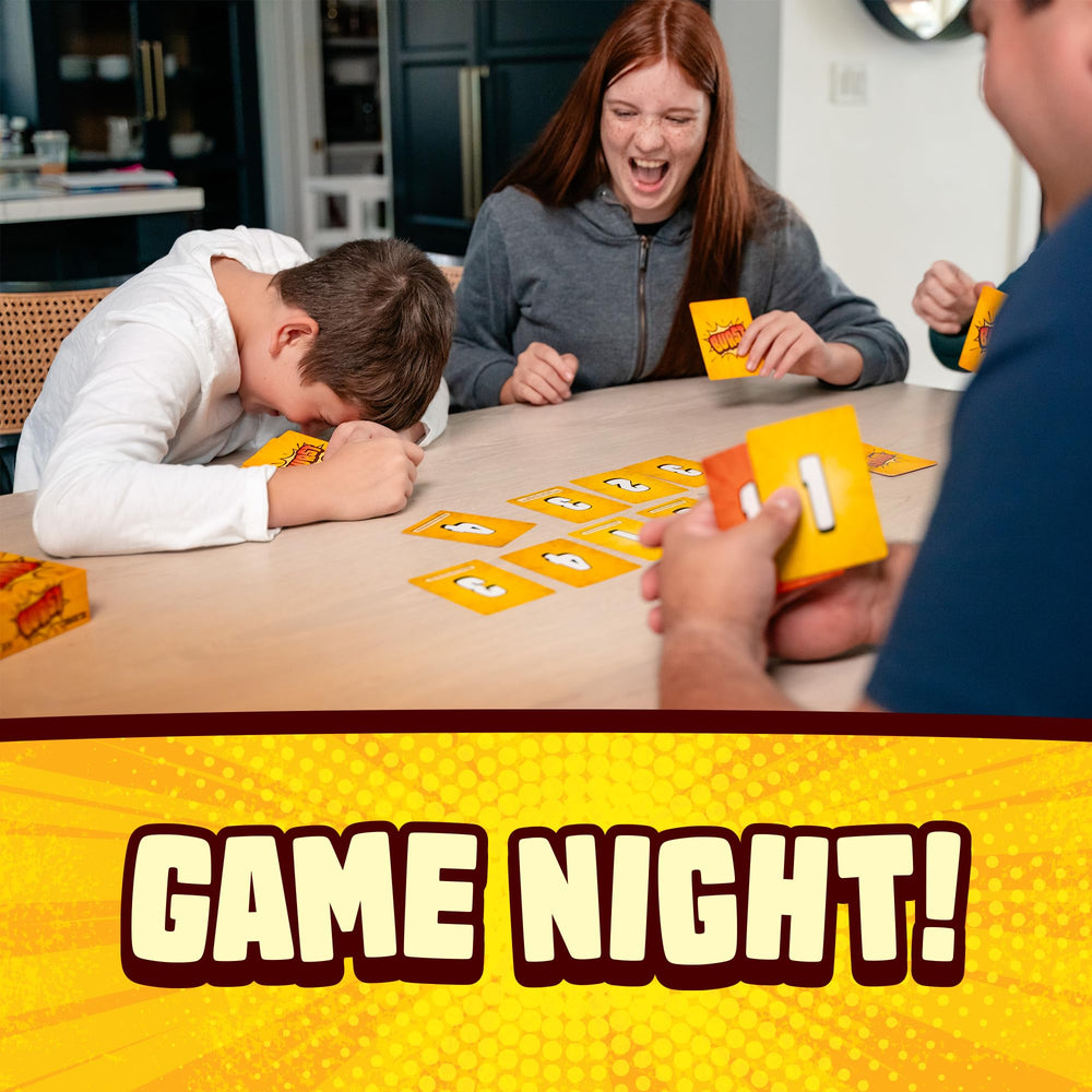 Lost Boy Entertainment Burst card game cards fanned, highlighting easy-to-learn rules.