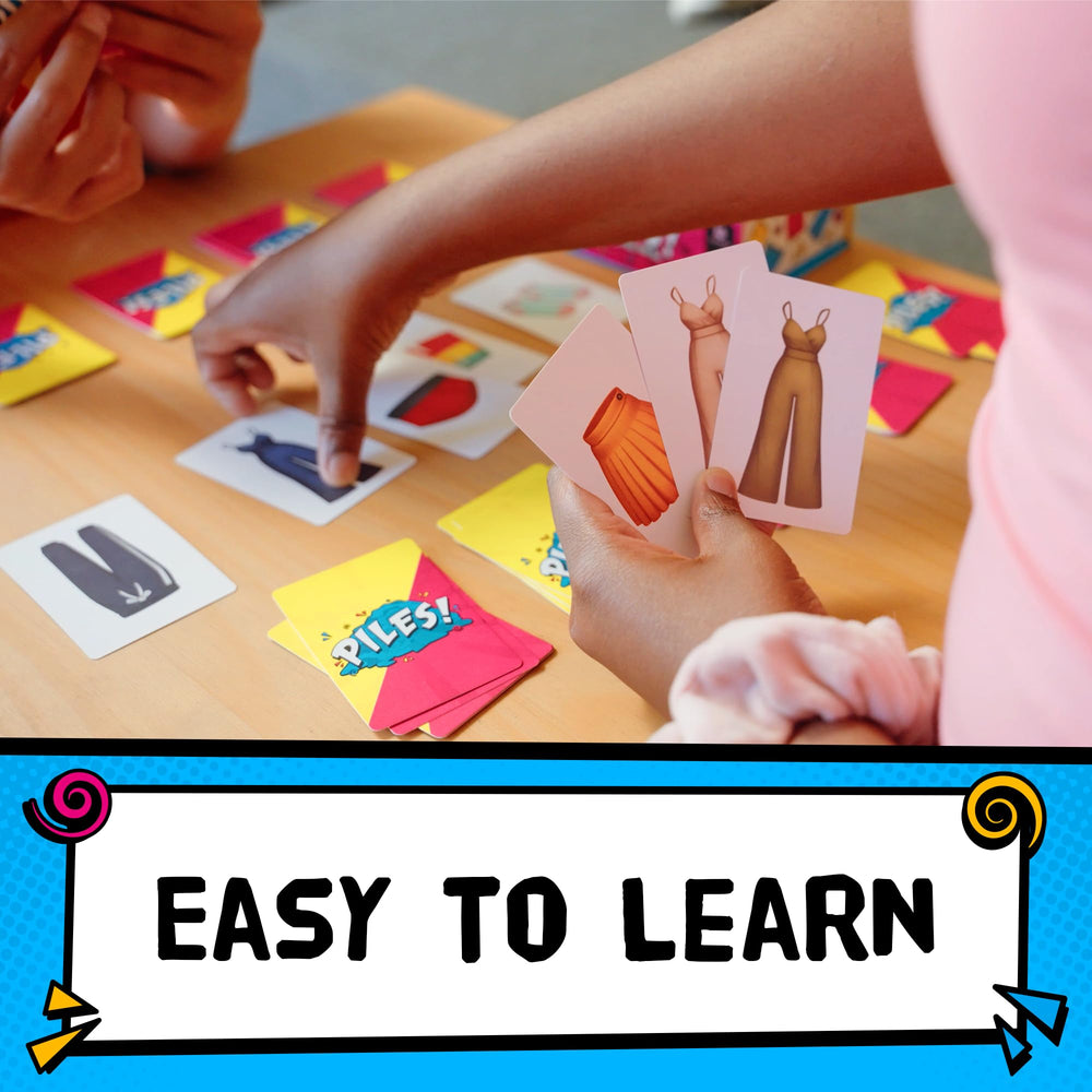 Group play with Lost Boy Entertainment Piles delivering rapid-fire fun for everyone.
