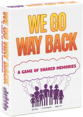 Lost Boy Entertainment We Go Way Back box front, perfect for family game night