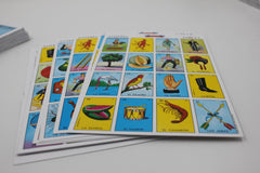Don Clemente Loteria calling cards with vibrant symbols for cultural storytelling.
