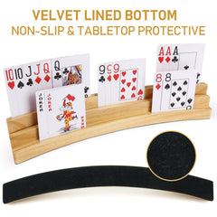 LotFancy 70+ card capacity supports large decks during Canasta or Bridge