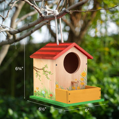 LotFancy Bird House Kit instruction guide supports kids following steps