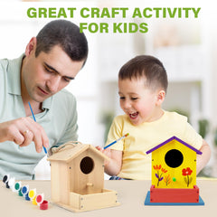 LotFancy Bird House Kit screws ensure sturdy, simple assembly