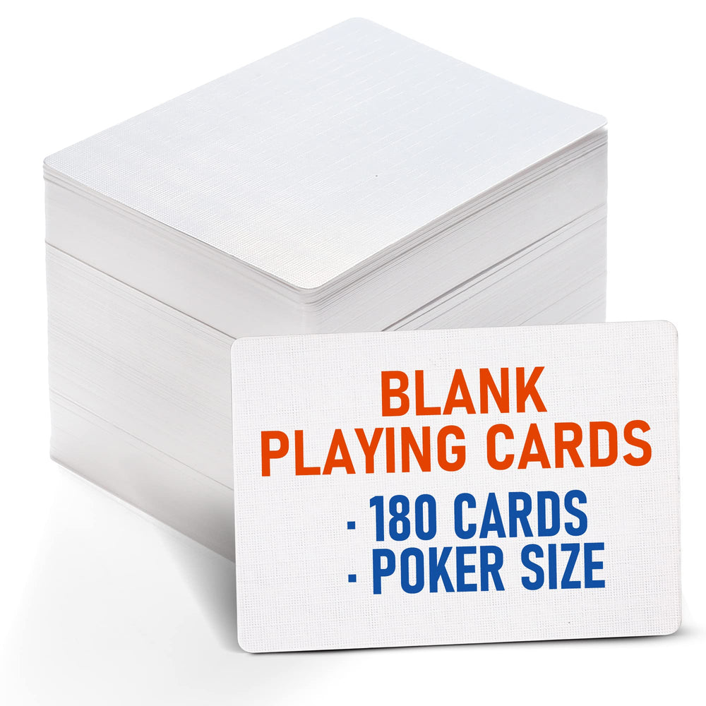 LotFancy blank playing cards box for custom games and flash cards.