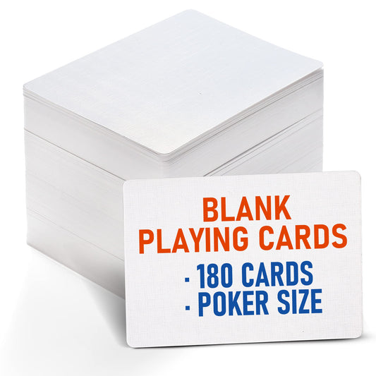 LotFancy blank playing cards box for custom games and flash cards.