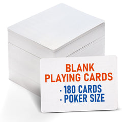 LotFancy blank playing cards box for custom games and flash cards.