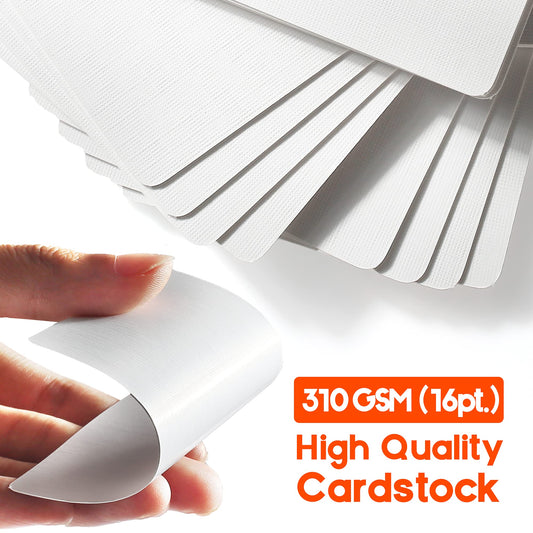LotFancy blank playing cards stacked, ideal for quick note cards and DIY games.