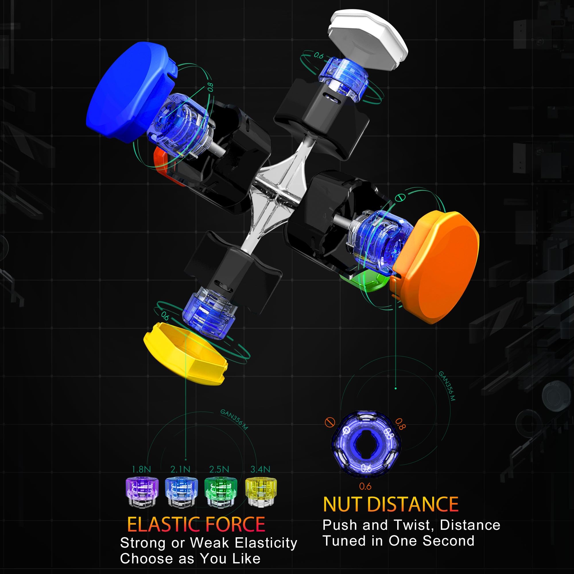 LotFancy GAN 356 M GES springs core enables stable tuning