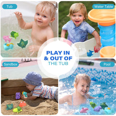 LotFancy dolphin bath toy for vibrant safe water play in tub