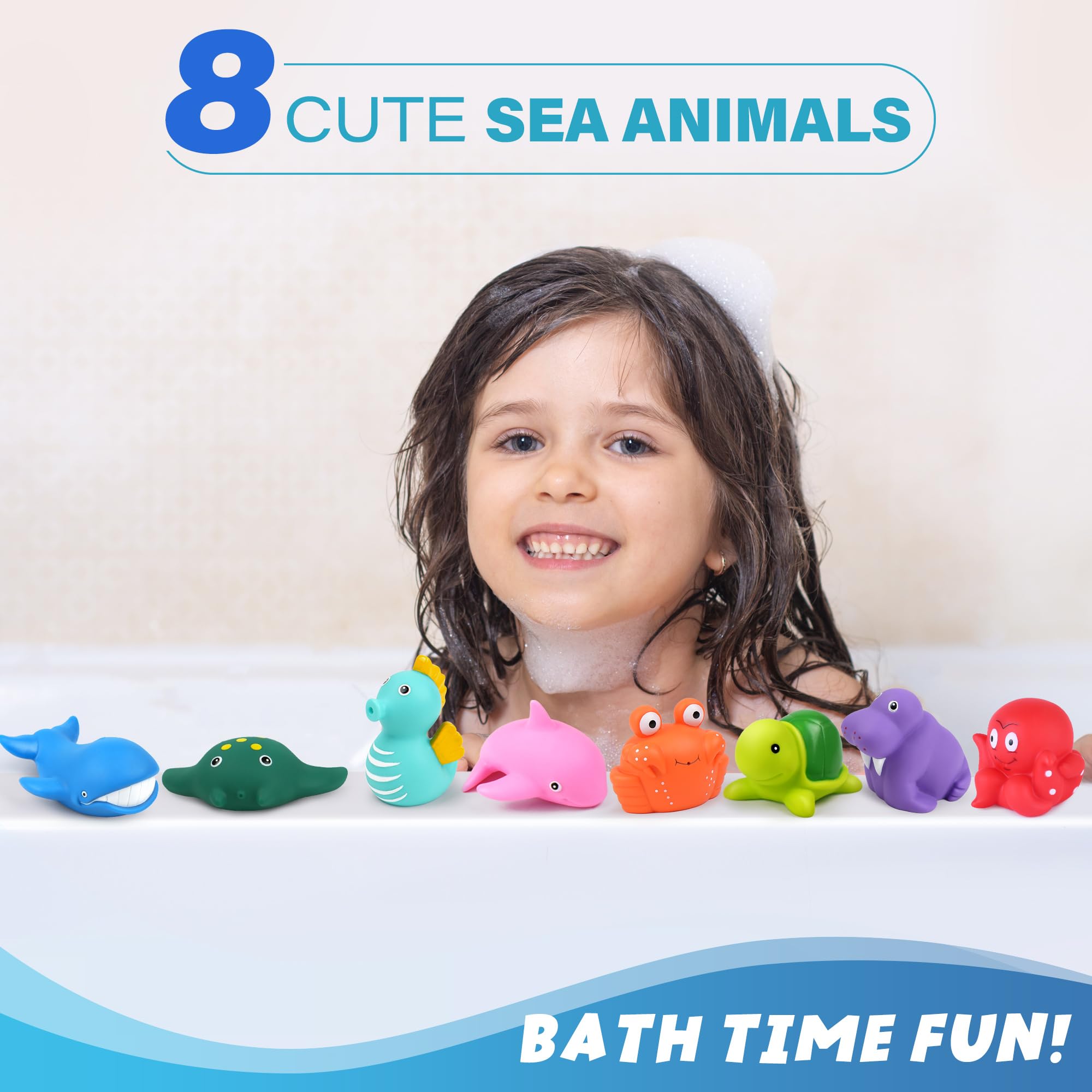 LotFancy octopus bath toy stimulates touch and imagination during baths