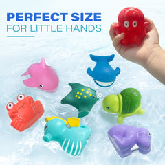 LotFancy walrus bath toy with sealed design for splashy tub fun