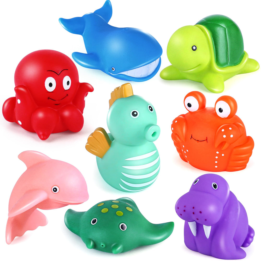 LotFancy whale bath toy for safe tub play and easy cleaning