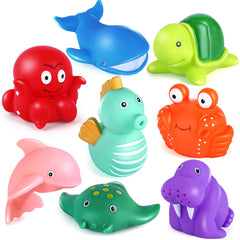 LotFancy whale bath toy for safe tub play and easy cleaning
