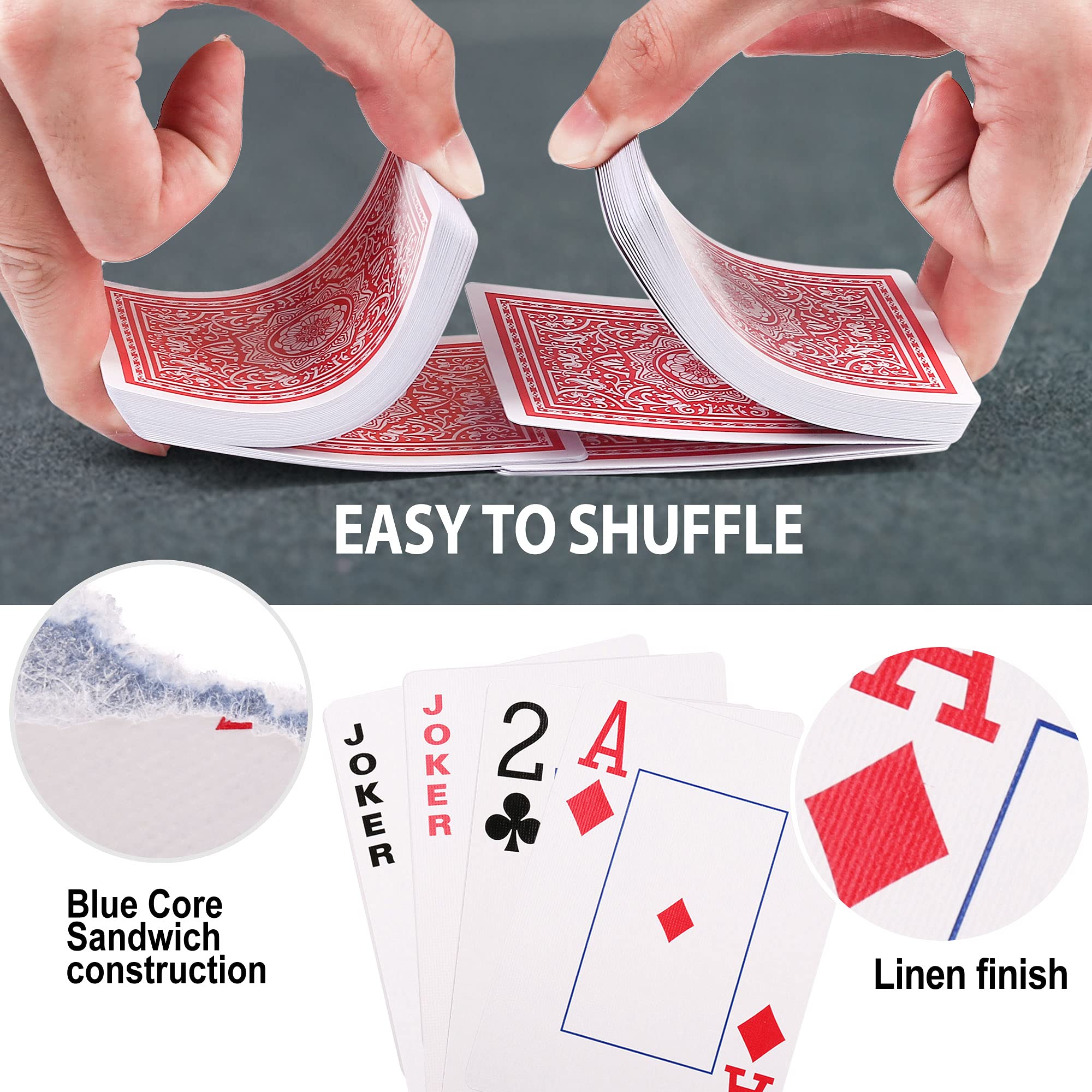 LotFancy black-back jumbo index cards with clear contrast