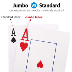 LotFancy red-back jumbo index cards for quick reading during games