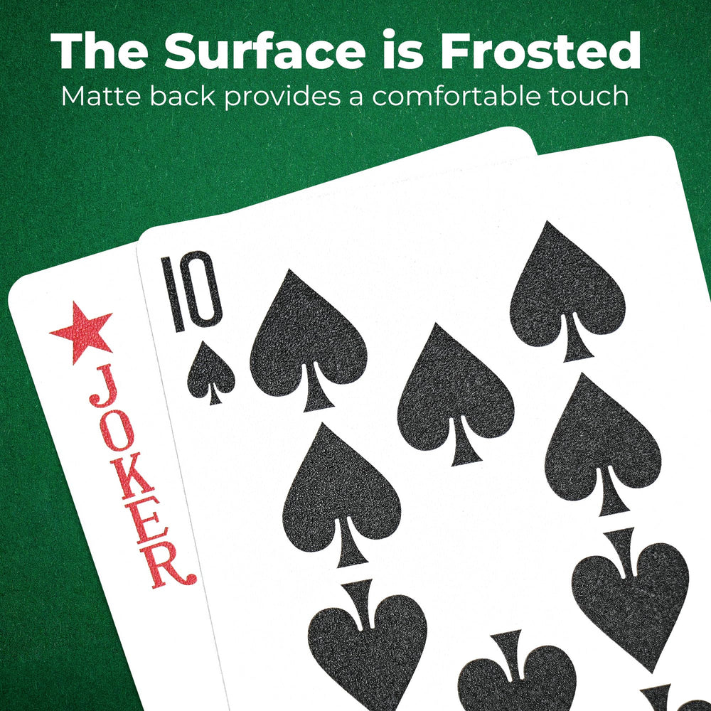 LotFancy poker-size standard-index cards laid out for play