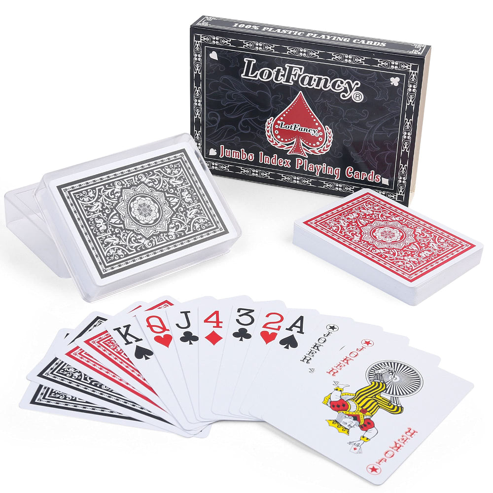 LotFancy water-friendly setup for pool, beach, or spa card games