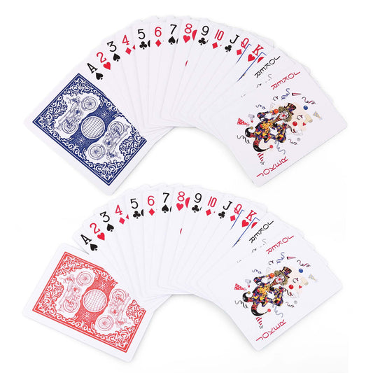 LotFancy red deck poker cards designed for versatile card games and smooth handling