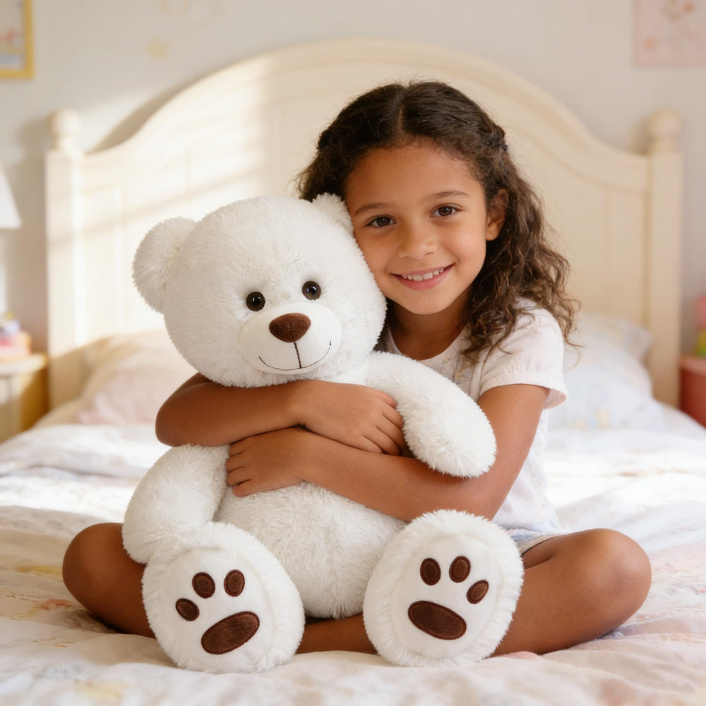 LotFancy teddy bear big footprints add playful bedroom charm.