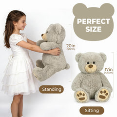 LotFancy teddy bear hugging pose invites cuddles and imagination.