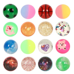 Lotofwow small bouncy balls pack in a 16-count variety, ideal for party favors.