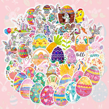 Lotsduoler Easter stickers crafts use, ideal on cards, envelopes, and decor.