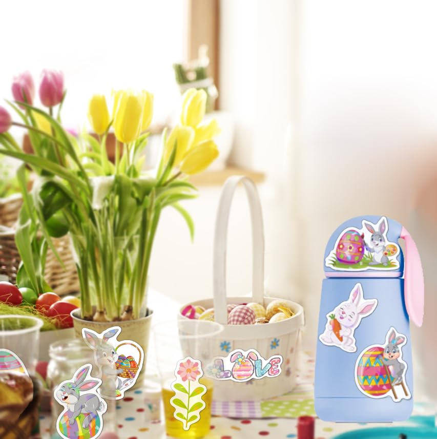 Lotsduoler Easter stickers egg pattern, ideal for cards and scrapbooks.