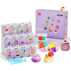 Loufor air dry clay kit contents with tools for creative projects